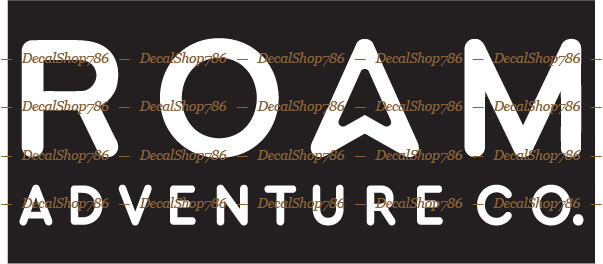ROAM Adventure Co. – Outdoors – Cars/SUV's Vinyl Die-Cut Peel N' Stick Decals