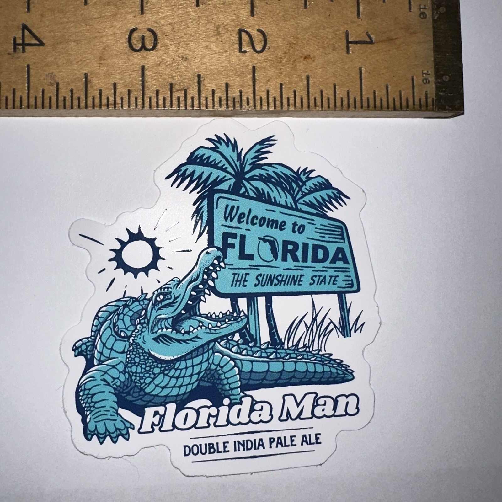 CIGAR CITY BREWING Florida Man STICKER Gator Jai Alai IPA New