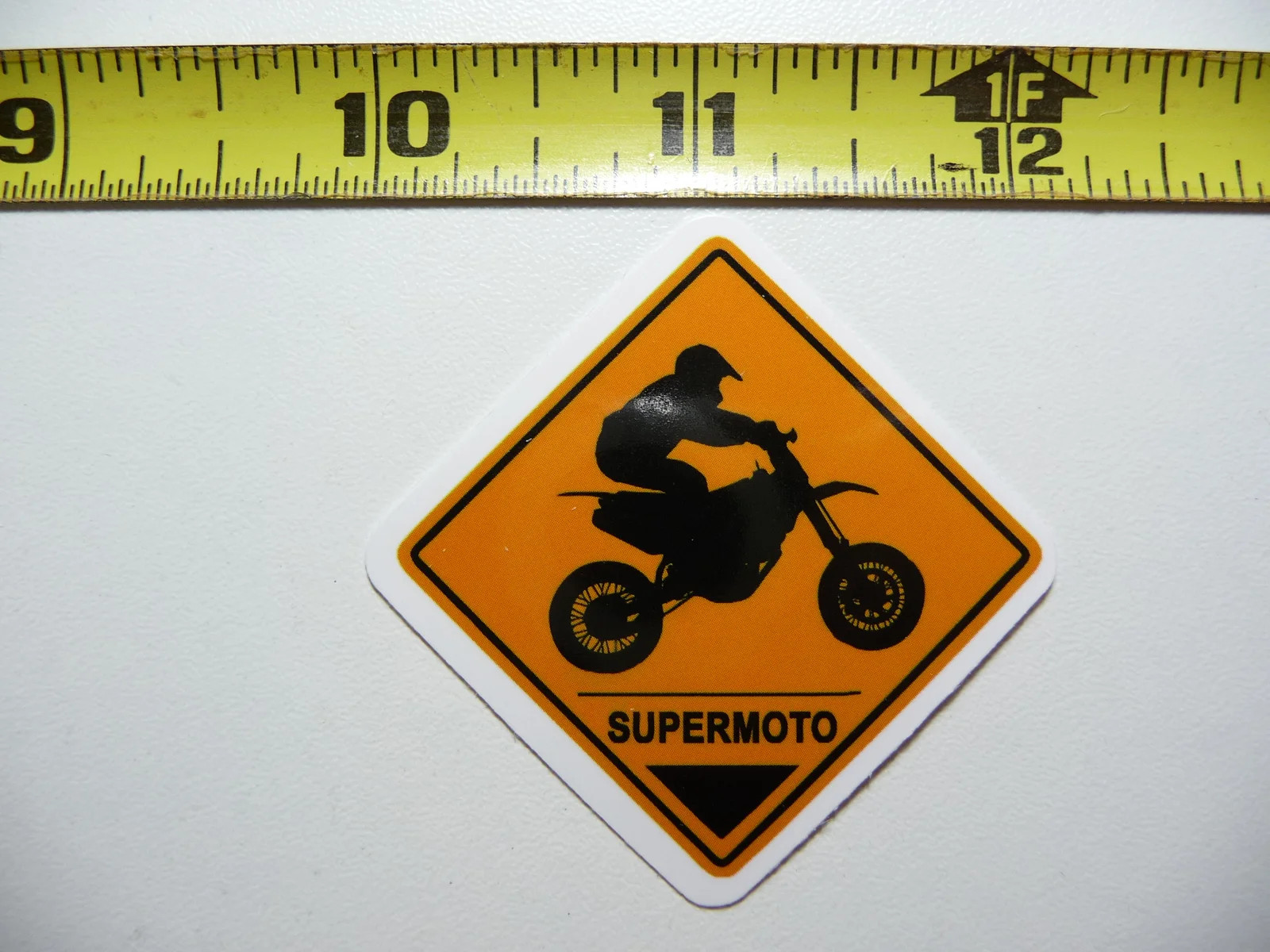 MOTORCYCLE BIKE SMALL STICKER DECAL DIAMOND SUPERMOTO FAN LOVE TEAM VET