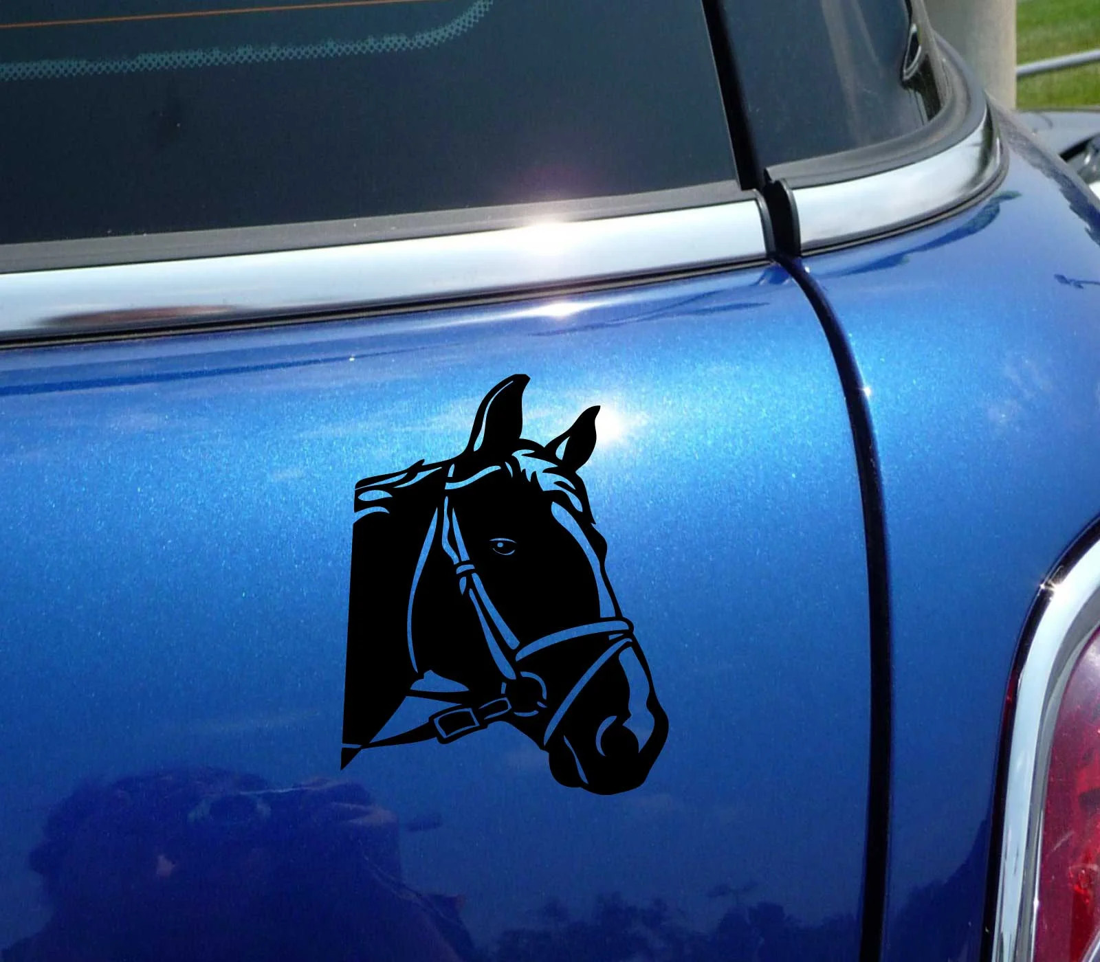 HORSE HEAD PORTRAIT FUNNY DECAL STICKER ART CAR WALL DECOR