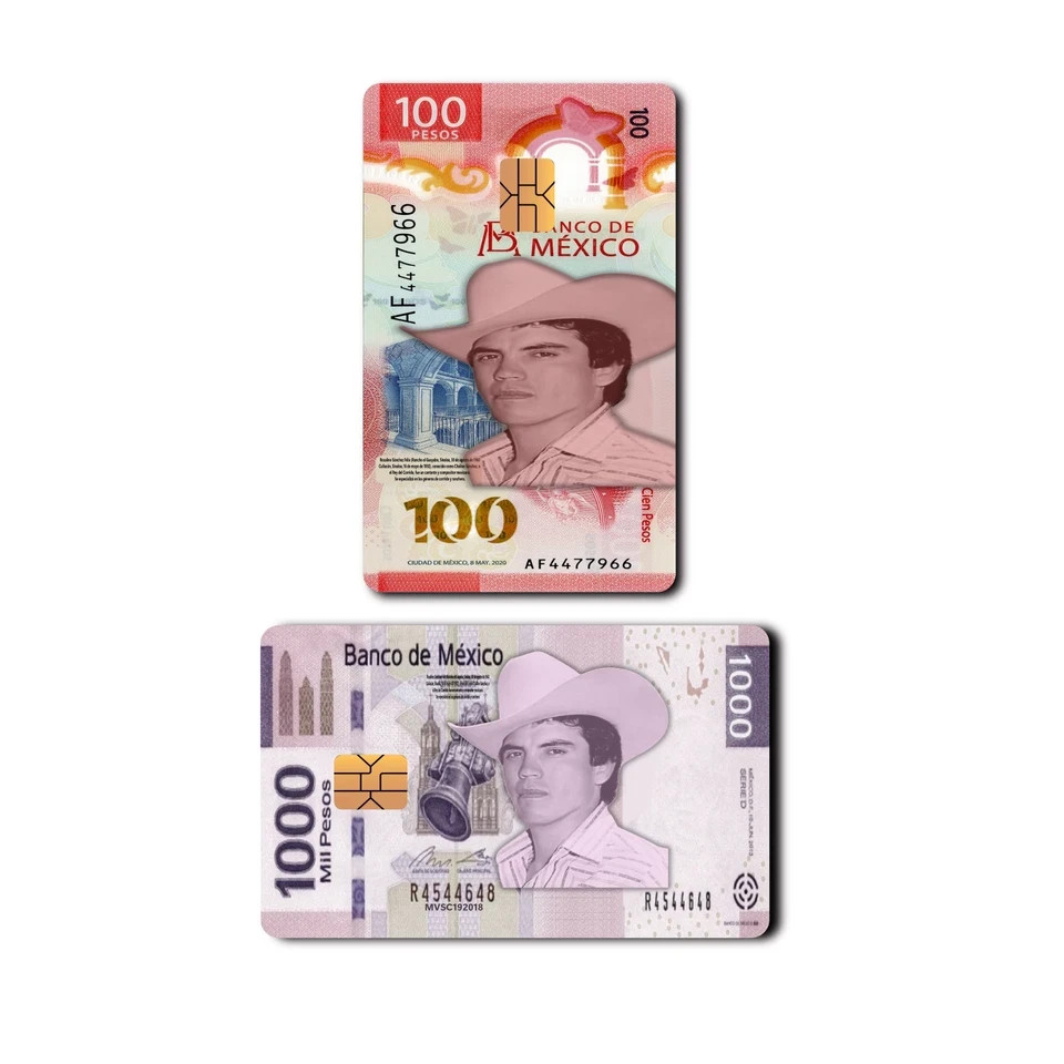 Mexican Pride Card Skin Stickers 2-Pack Full Cover Decal Credit Debit Card Skins