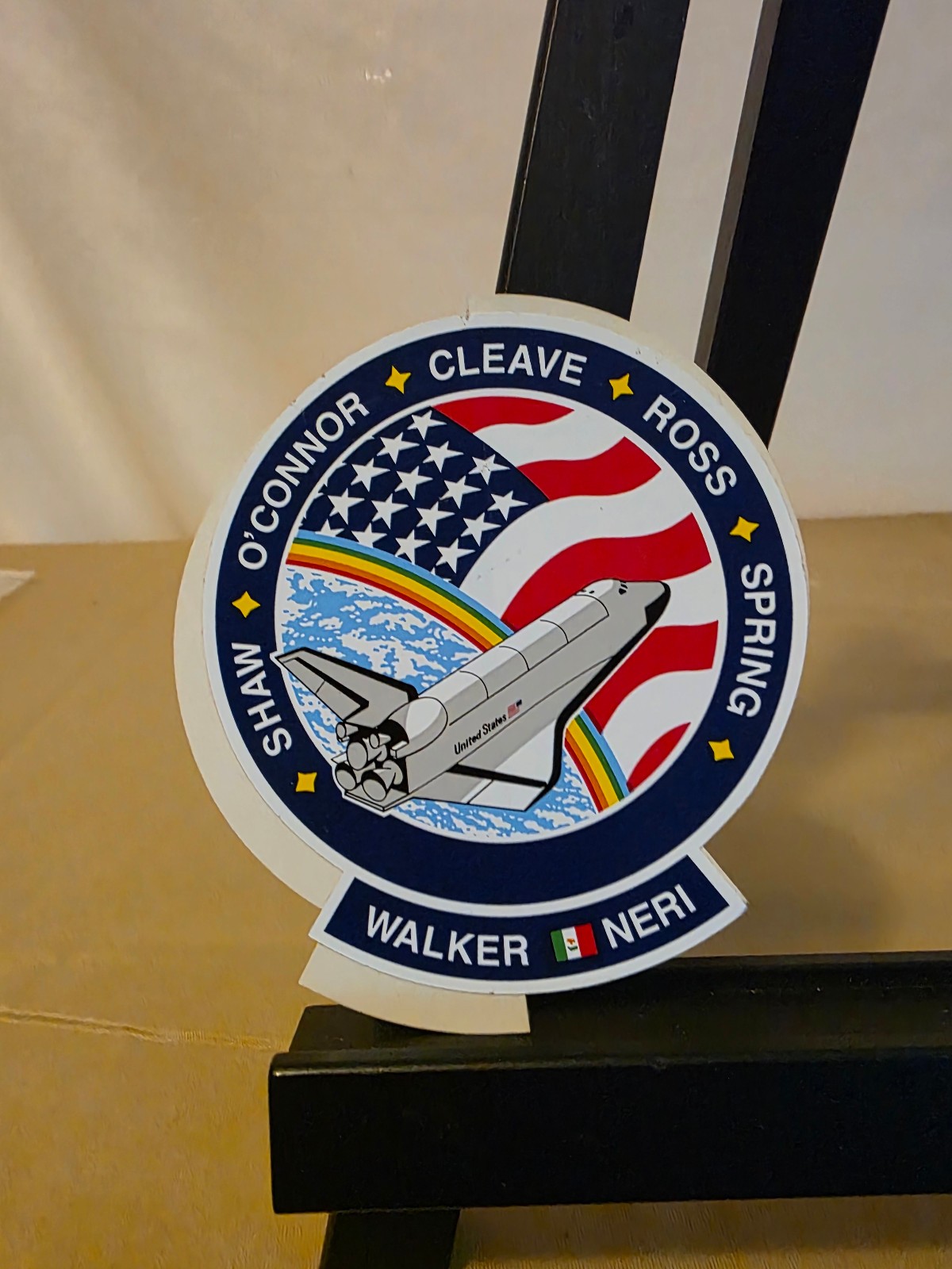 NASA Space Shuttle mission STS-61B 3 1/2 inch sticker