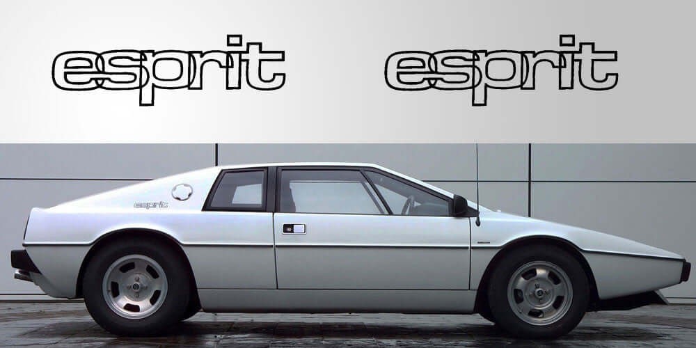 Aftermarket Lotus Esprit Side Decals