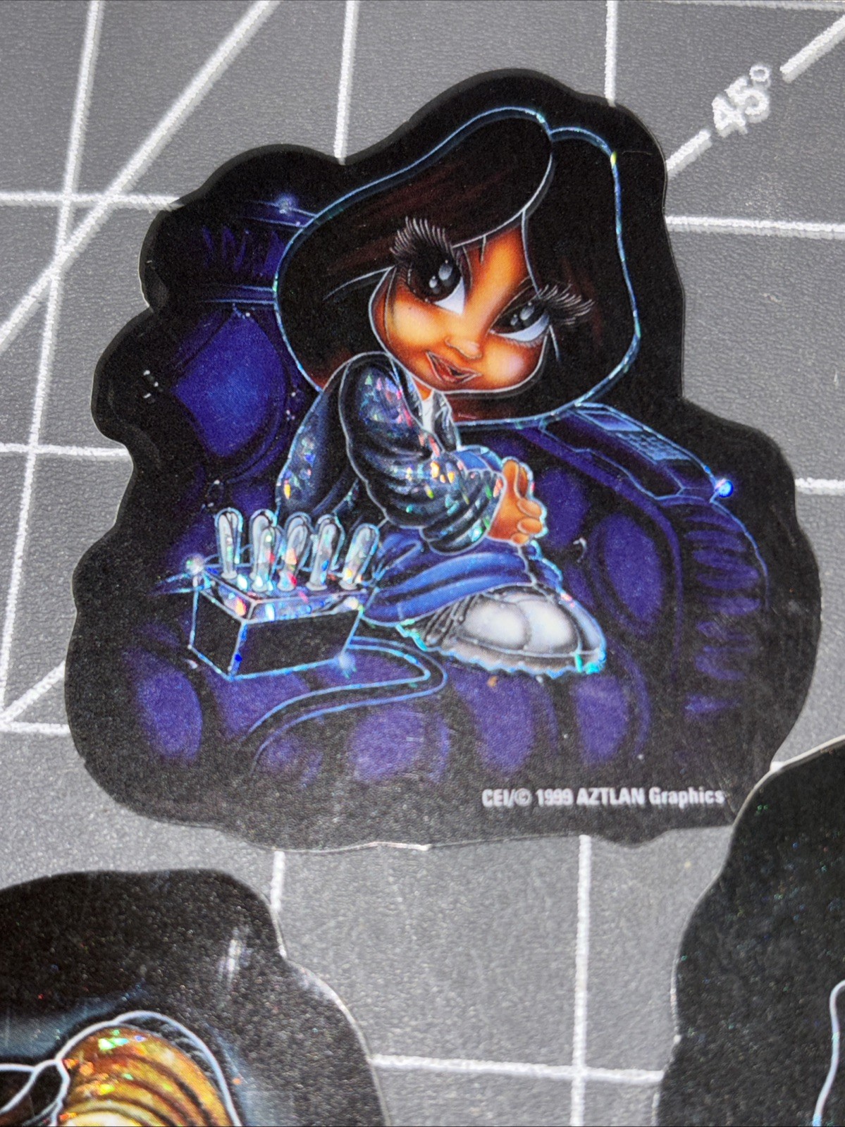 Vintage Aztlan Graphics Shiny Vending Stickers 1999 Mija
