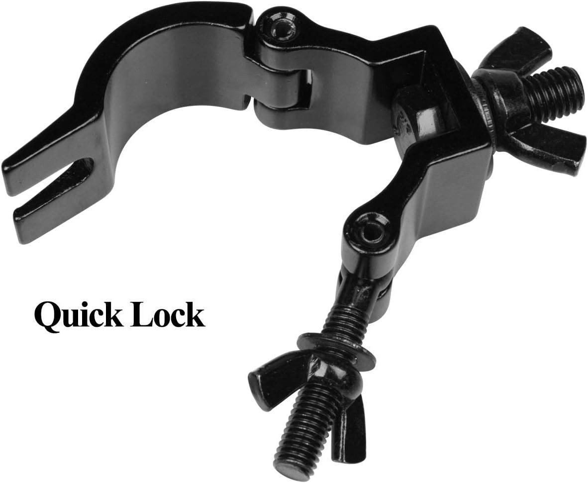 10 Pack Stage Light O Clamp Fit 1-1/4" to 1-3/8" OD Pipe or F24 Truss, DJ Lighti
