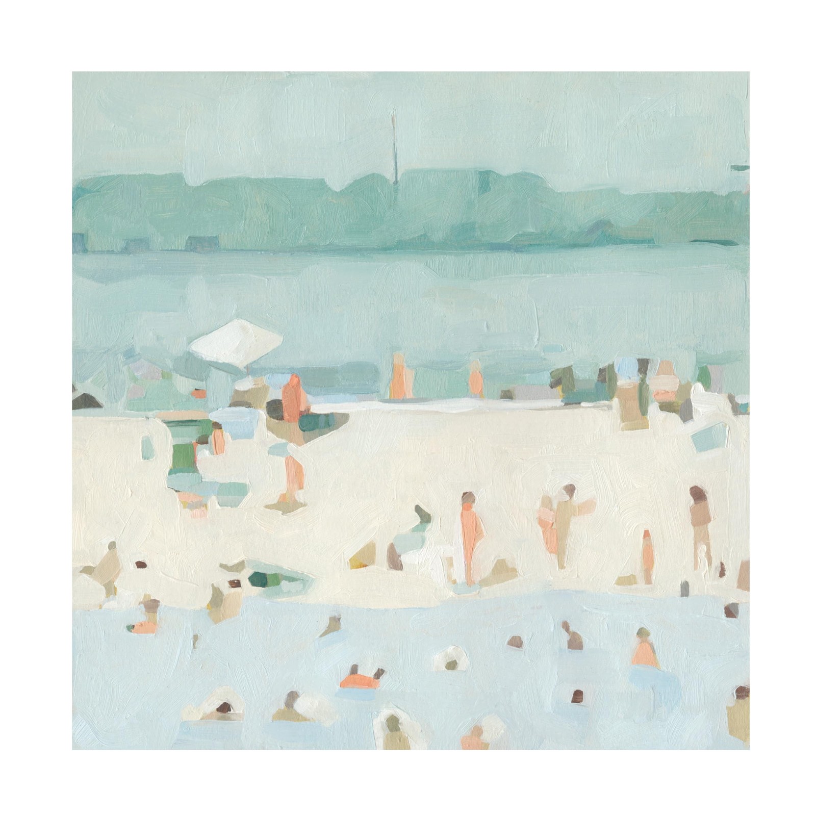 Wrapped Canvas Wall Art – Emma Scarvey 'Sea Glass Sandbar I' Wall Art for Liv…