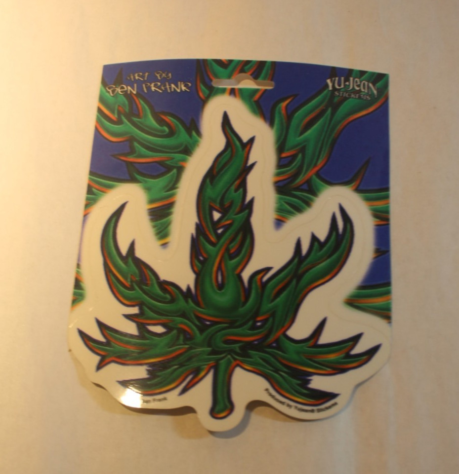 tribal pot leaf sticker Yujean stickers
