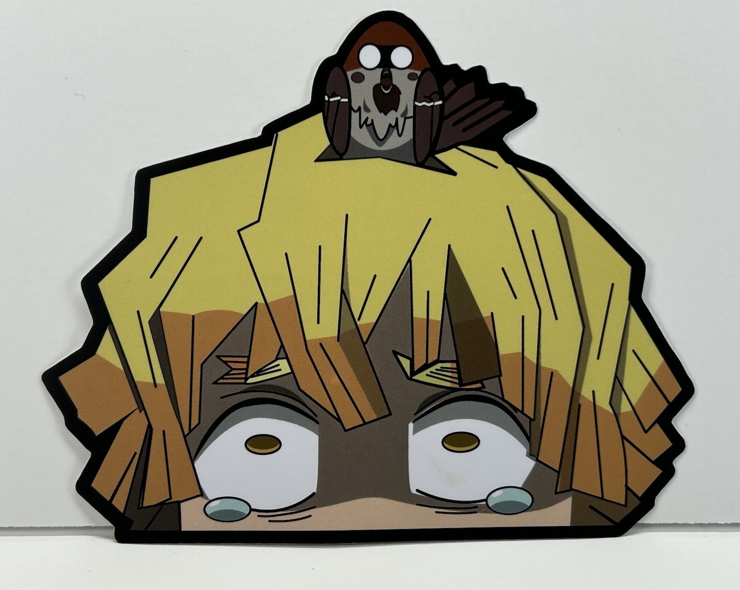 Demon Slayer Peeking Car Decal Sticker Anime Zenitsu Agatsuma