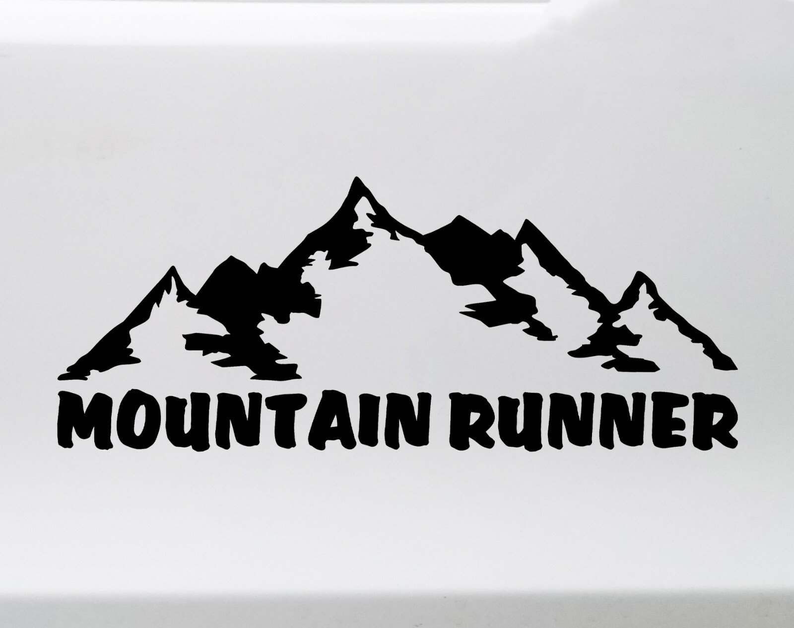 Mountain Runner Vinyl Decal – Ultra Fell Running Hill – Die Cut Sticker