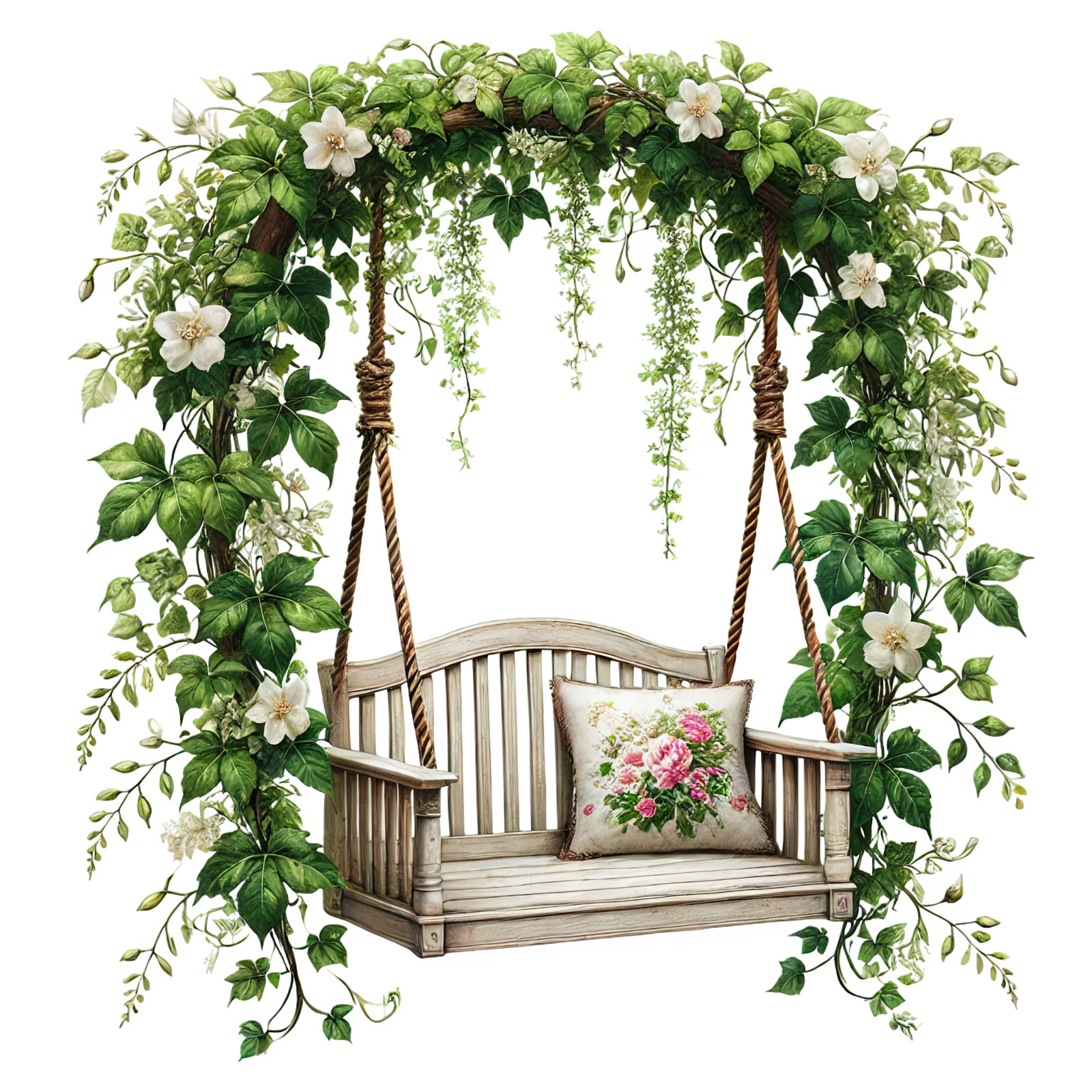 Wall decal sticker garden 18 x 18 cm large