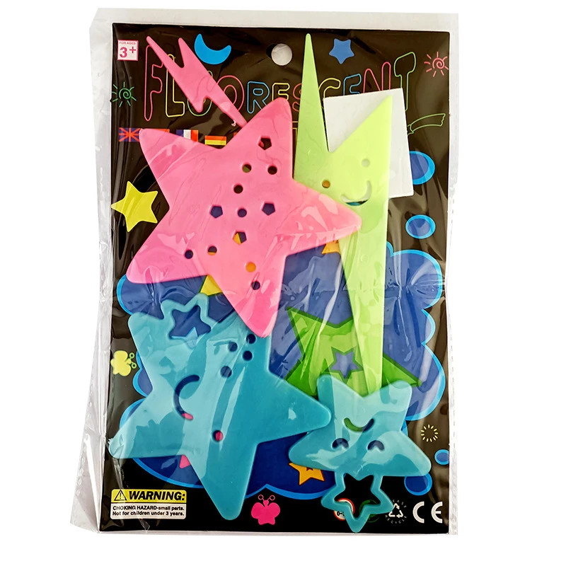 Luminous Cartoon Butterfly Stars Wall Stickers for Kids Room Bedroom Decor Glow