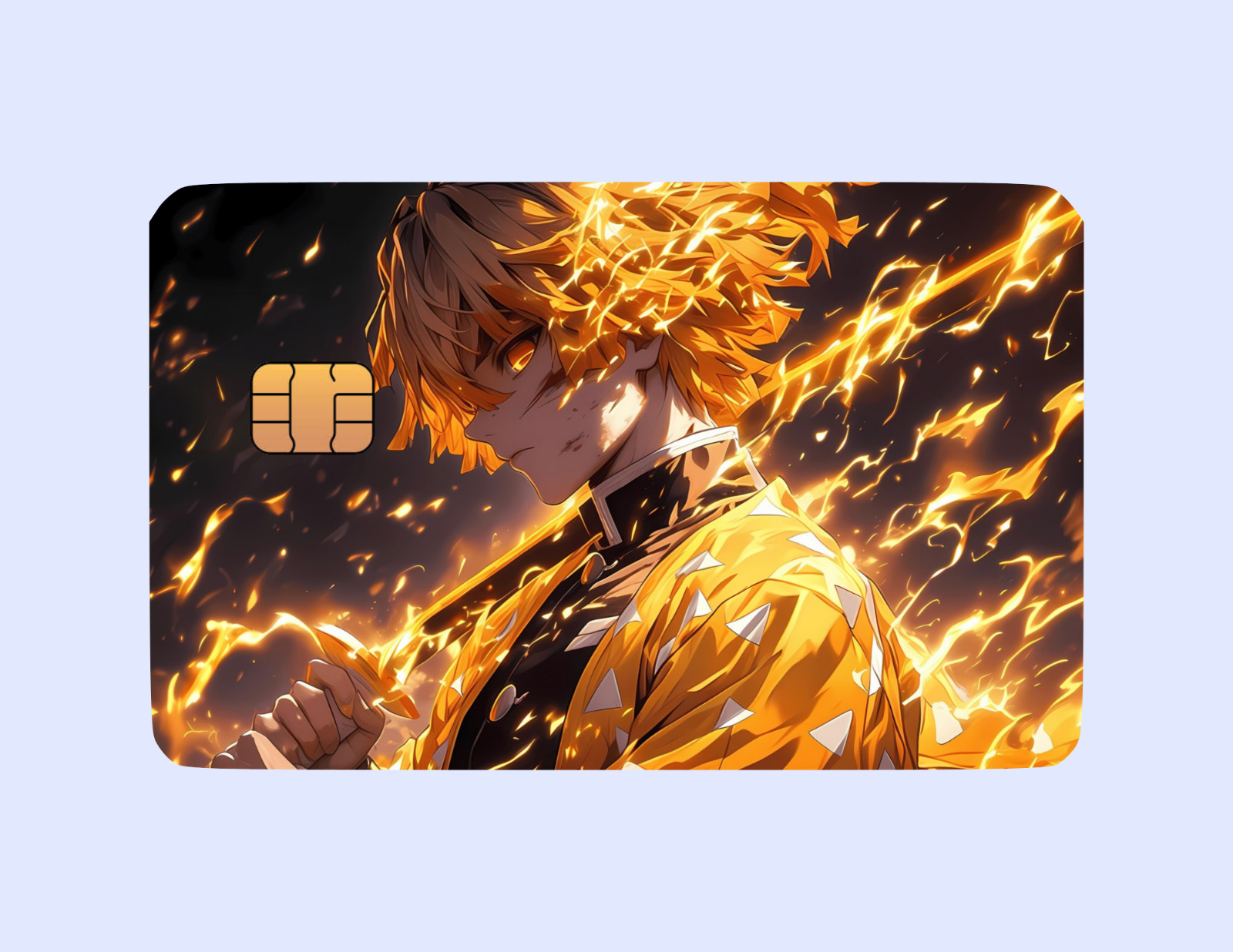 Demon Slayer Themed Credit Card Skins (2 Pack) – Anime-Inspired Debit/Credit
