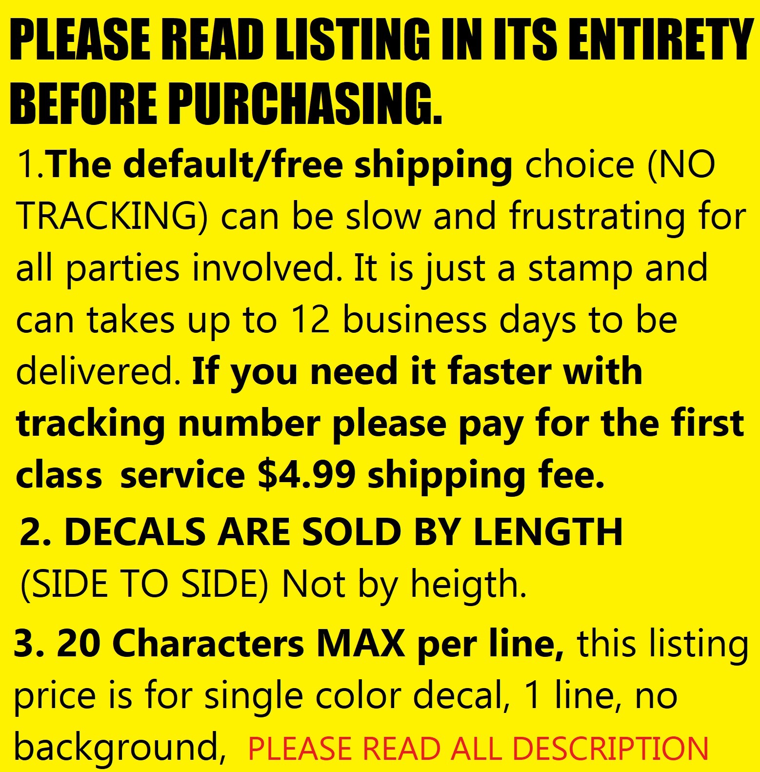 Custom Made Decal Vinyl Lettering Sticker ANY TEXT – ANY NAME – 20 Colors [5
