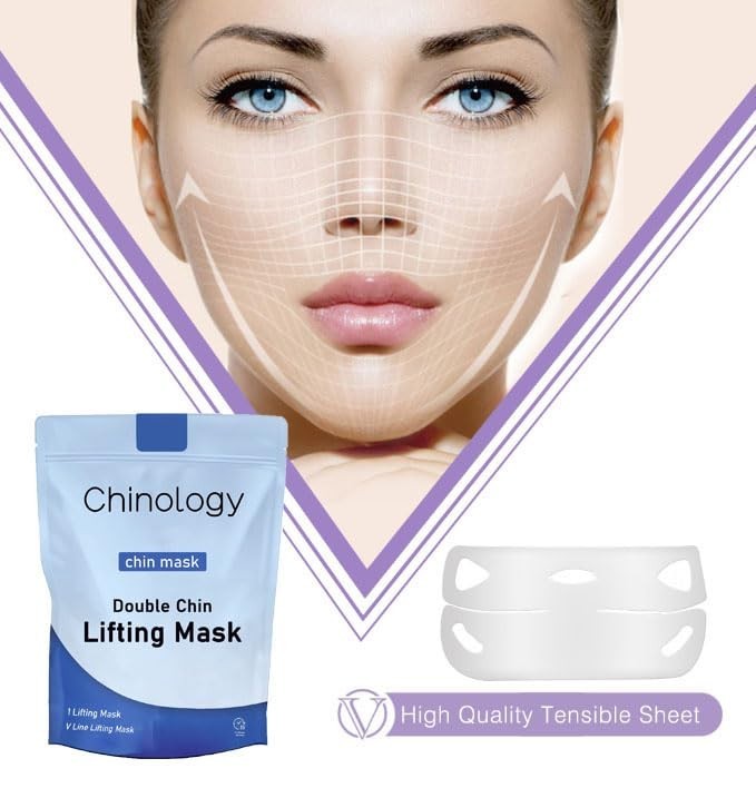 Double Chin Lifting Mask 5 PCS Chinology Reducer Jawline Firming Face Neck