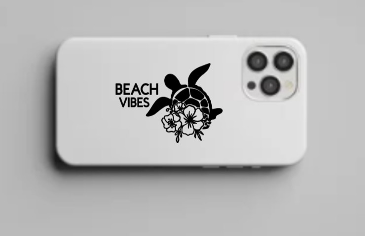 Beach Vibes Summer Vinyl Decal Bumper Sticker Car Window Mirror Art Craft Wall