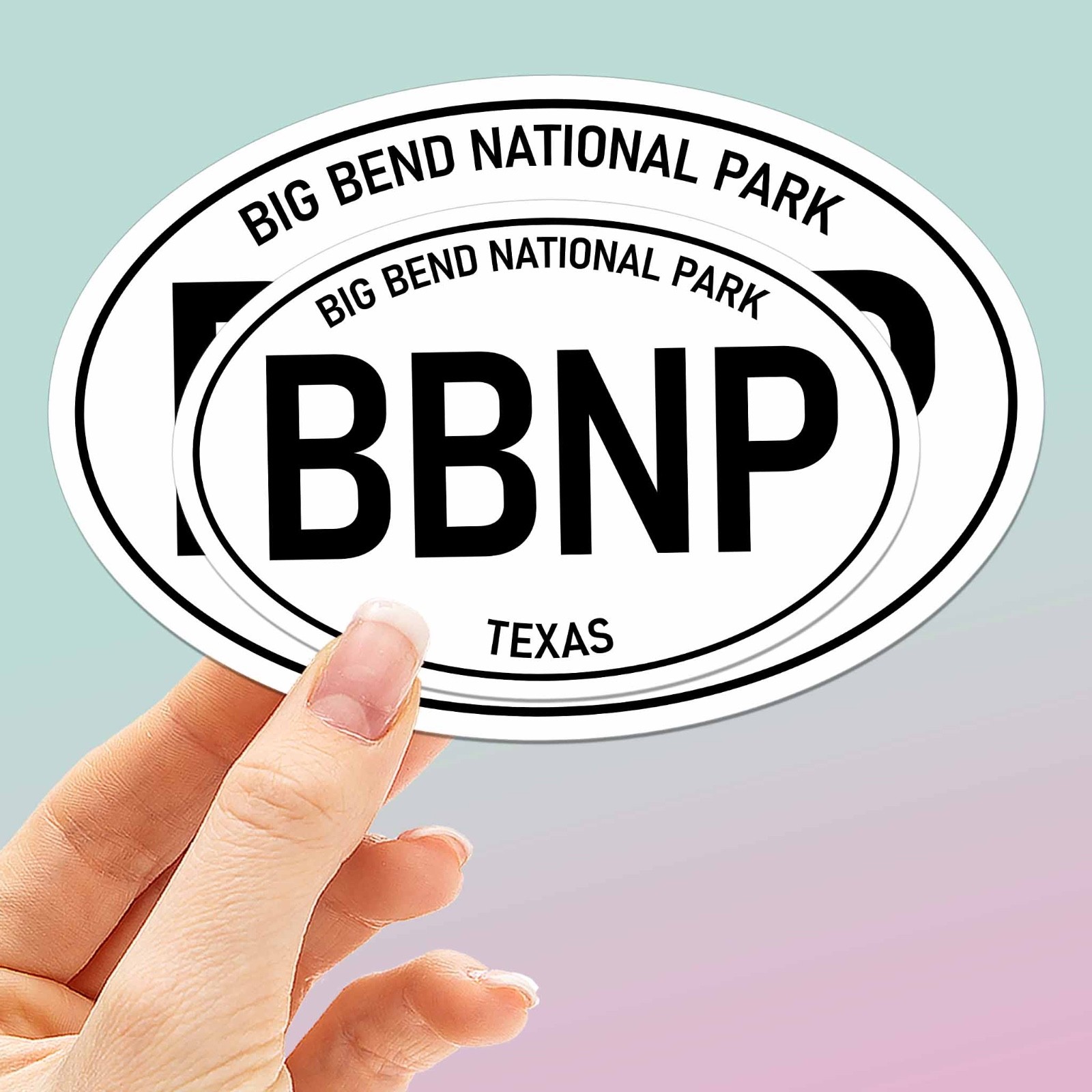 Big Bend National Park White Oval Bumper Sticker