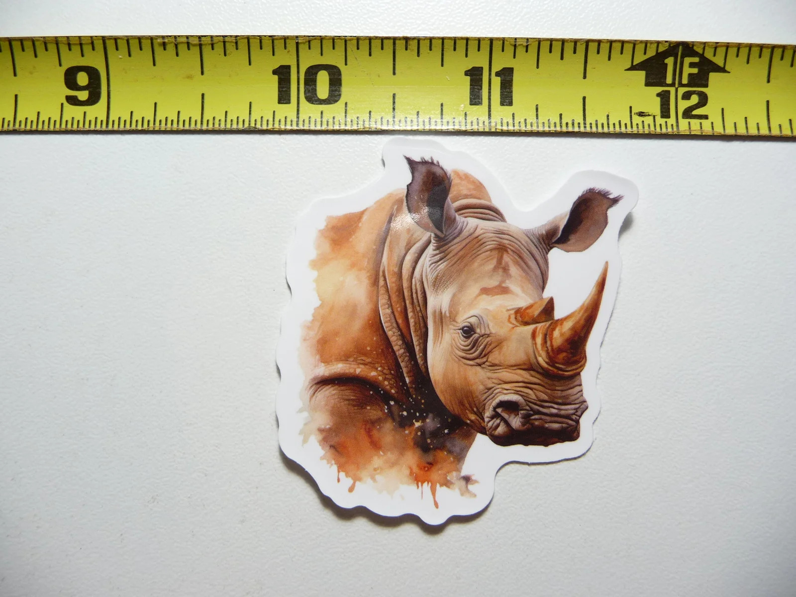 RHINO RHINOCEROS HEAD SMALL STICKER DECAL WILDLIFE PRESERVE NATURE ANIMAL
