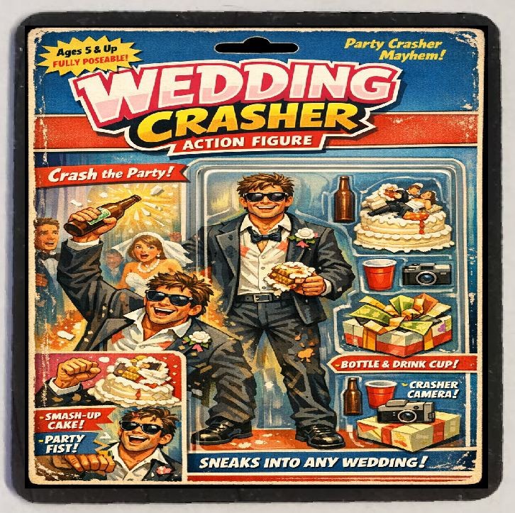 Action Figure Funny Wedding Crasher Refrigerator Magnet M287