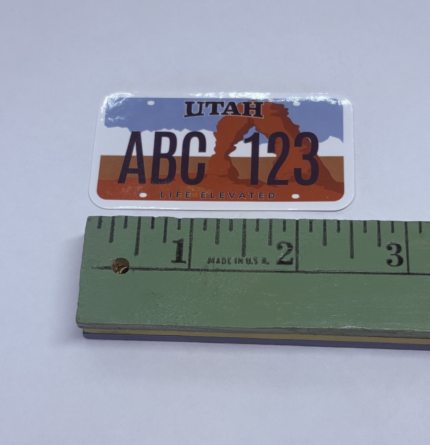 Utah Novelty License Plate Sticker Arches Park Art Decal Vinyl Souvenir Tc6