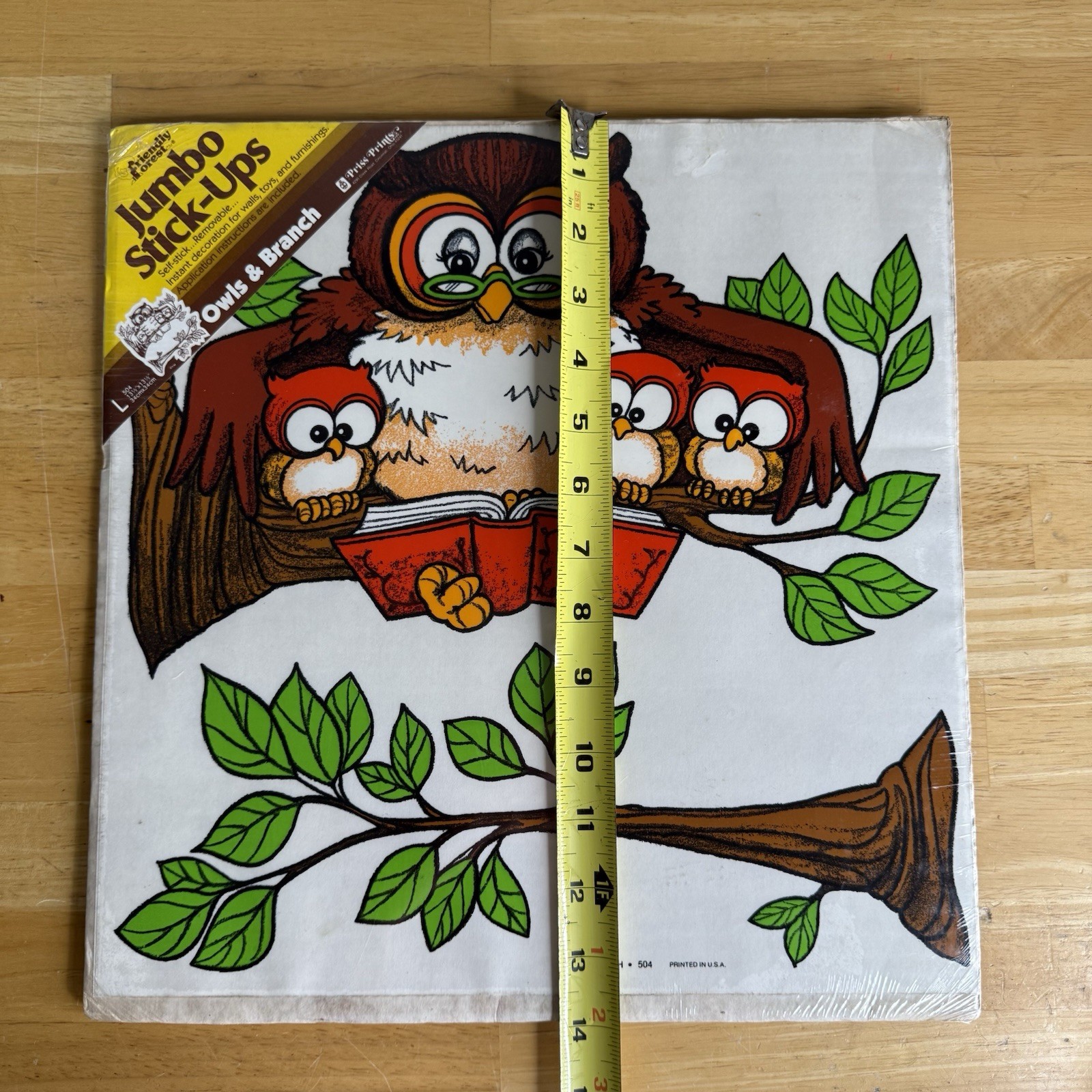 1980s Owls Priss Prints Room Decoration Wall Decals Vintage Retro Classroom Play