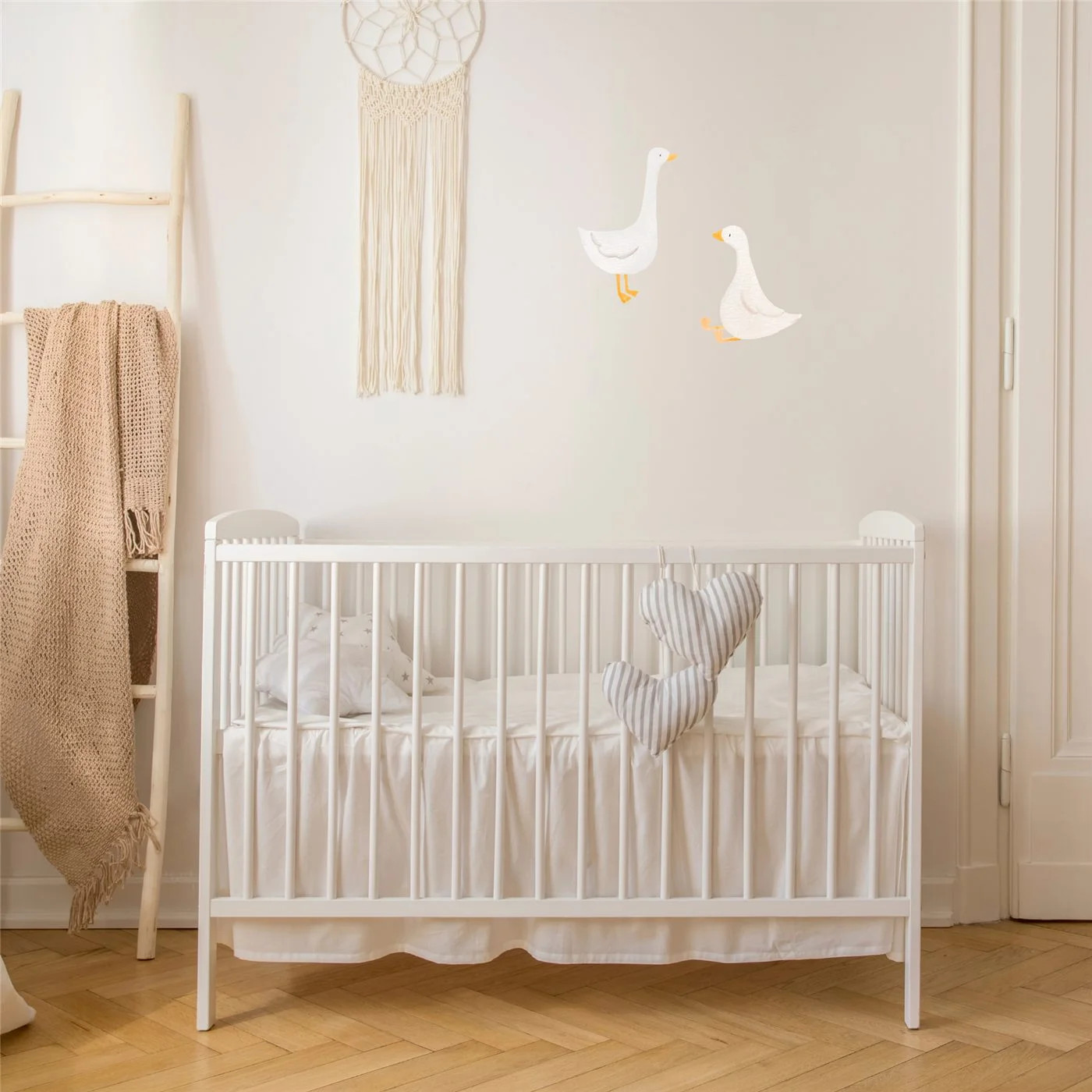 Silly Goose Nursery Wall Decals Set of 20 Clear Vinyl Baby Room Sticker Decor