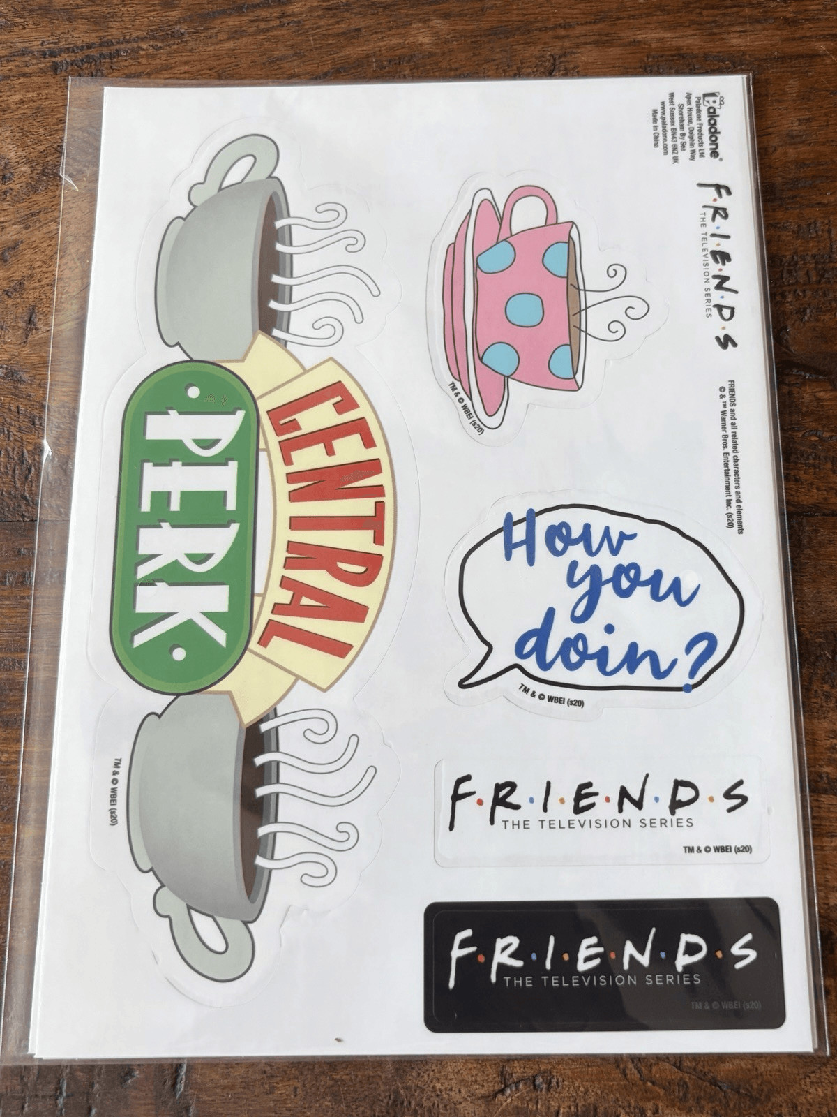 Friends Decals 110 Waterproof & Removable Gadget Device Locker Decals New/Sealed