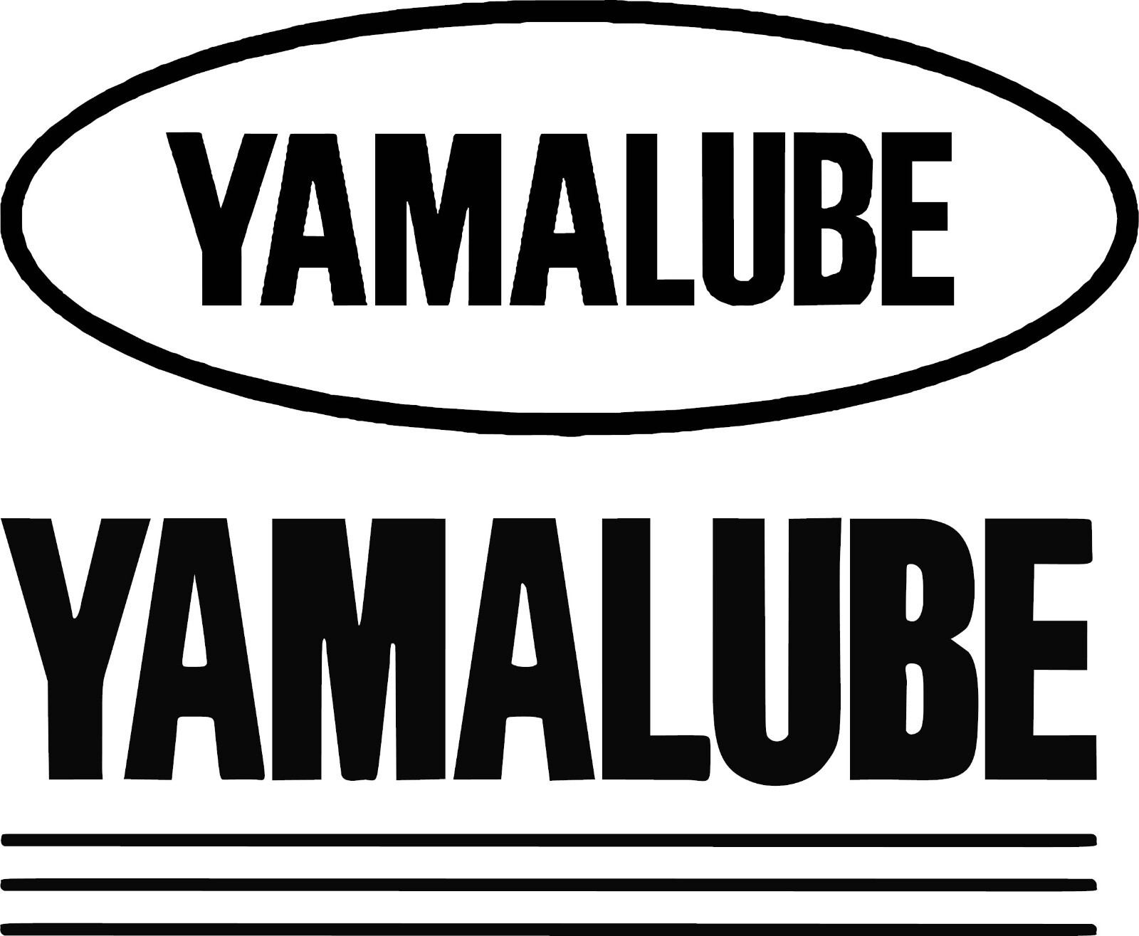 YAMALUBE 3" X 2"- Vinyl Die-Cut Decals