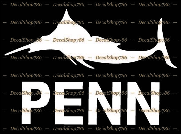 Penn Fishing – Fishes – Outdoor Sports – Vinyl Die-Cut Peel N' Stick Decals