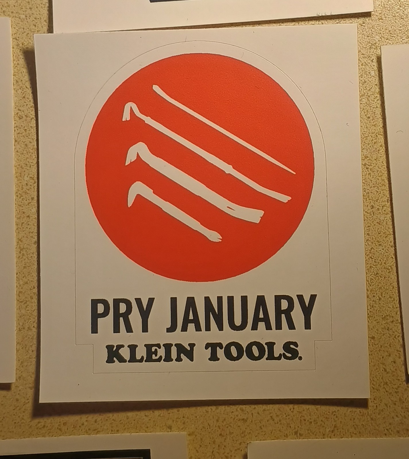 Klein Tools Tradesman Club Pry January 2025 Limited Sticker Decal Giveaway