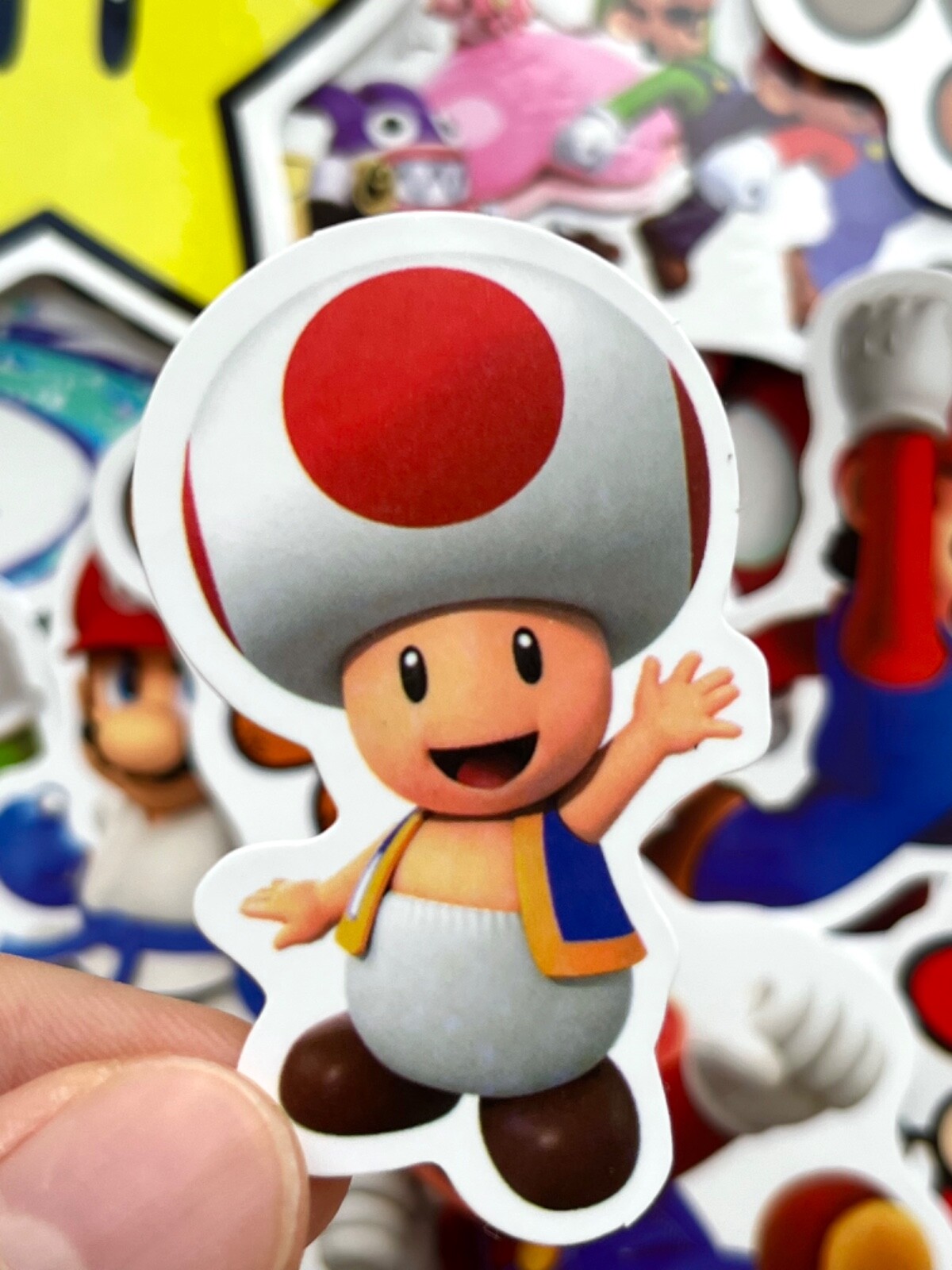 5-100 pcs Super Mario Bros Gamer Stickers, Princess Peach Luigi Laptop Decals