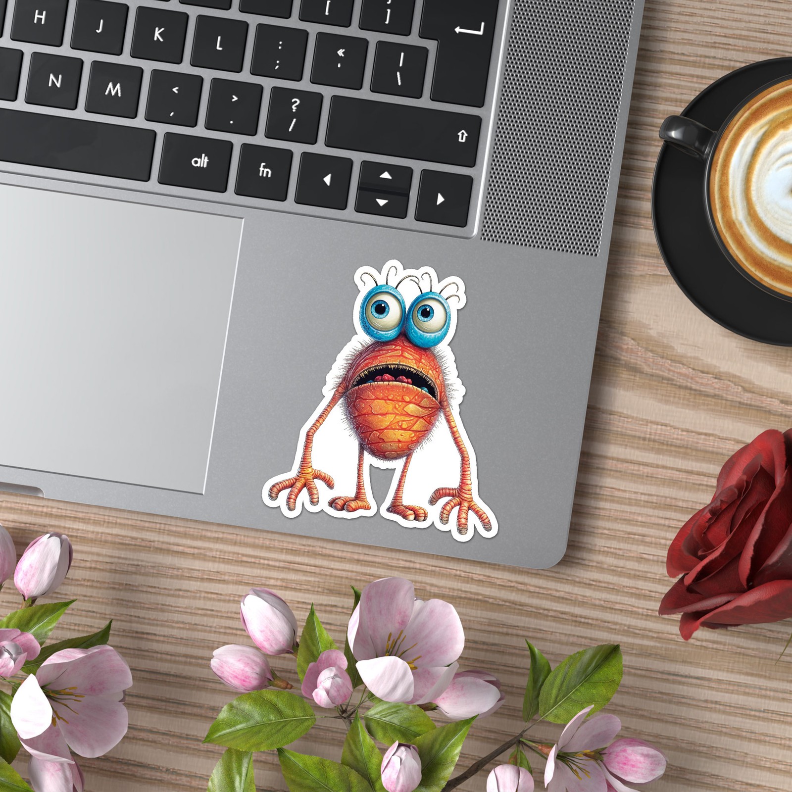 Cute Monster – Vinyl Decal Sticker – Car Window Laptop – ebn9998