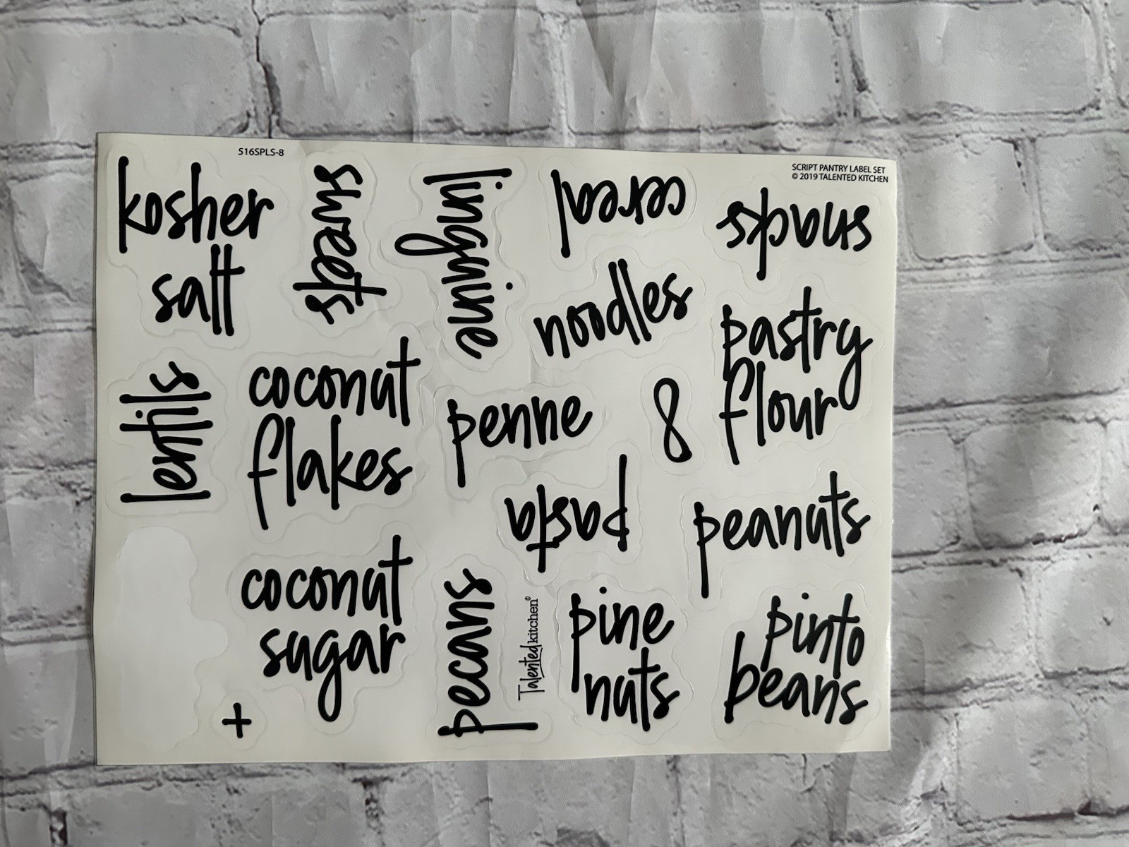 Talented Kitchen Pantry Labels for Food Containers Jar & Bin Labels Organization