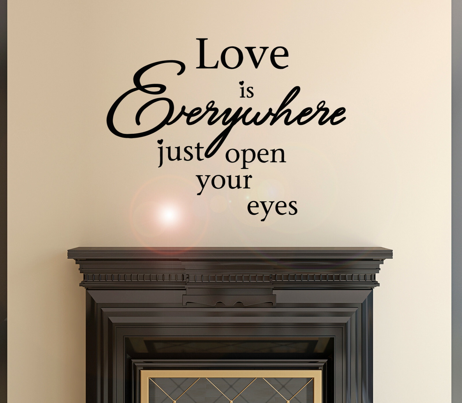 Vinyl Wall Decal love Romantic Quote Phrase Stickers 22.5 in x 17 in gz204