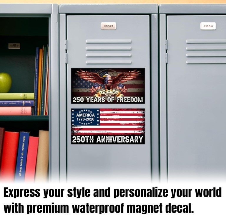 Magnet 250 Anniversary Magnetic Sign Bumper Sticker America National Flag Eagle