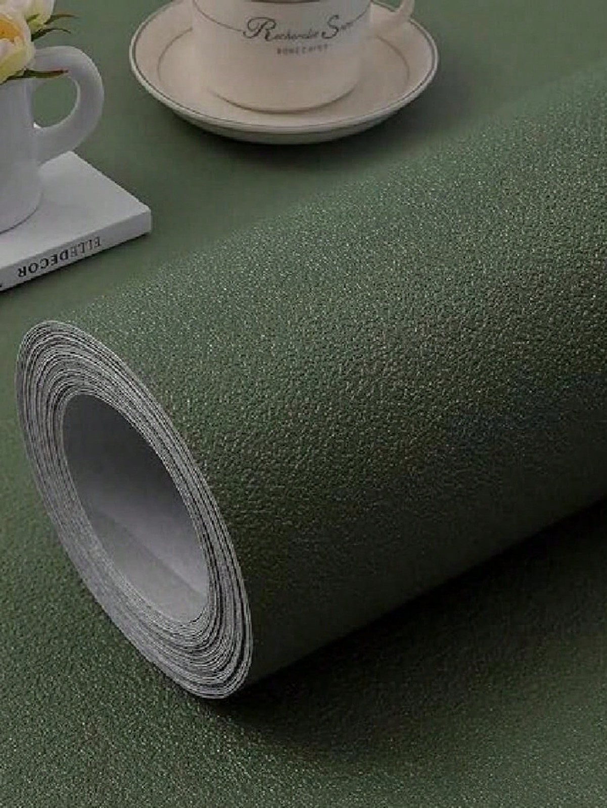 Green Peel And Stick Wallpaper 40x100cm 40x300cm 40x500cm 40x1000cm