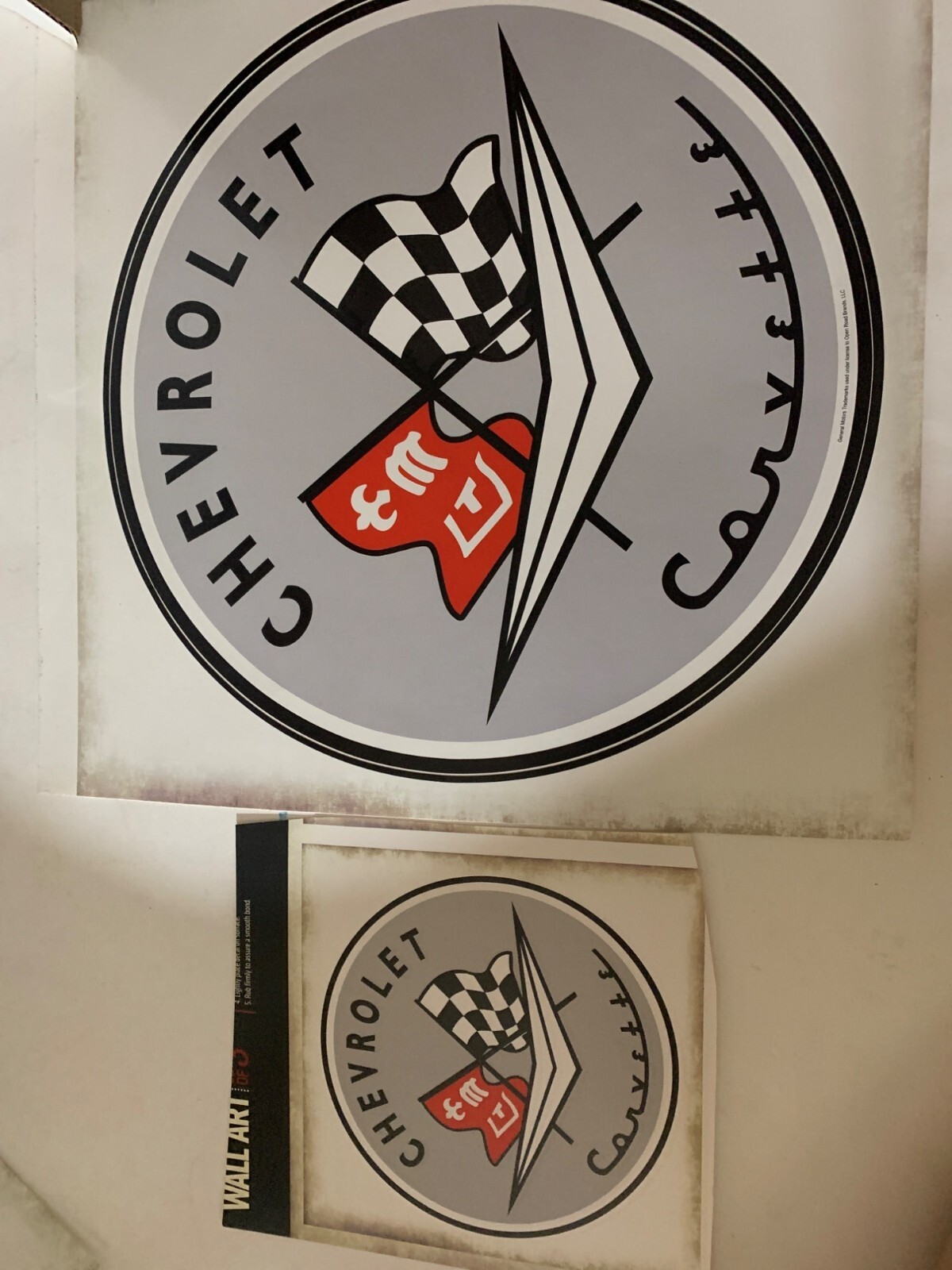 Chevrolet Corvette & GMC Removable Peel & Stick Wall Art Set Of 3 – 10.75"