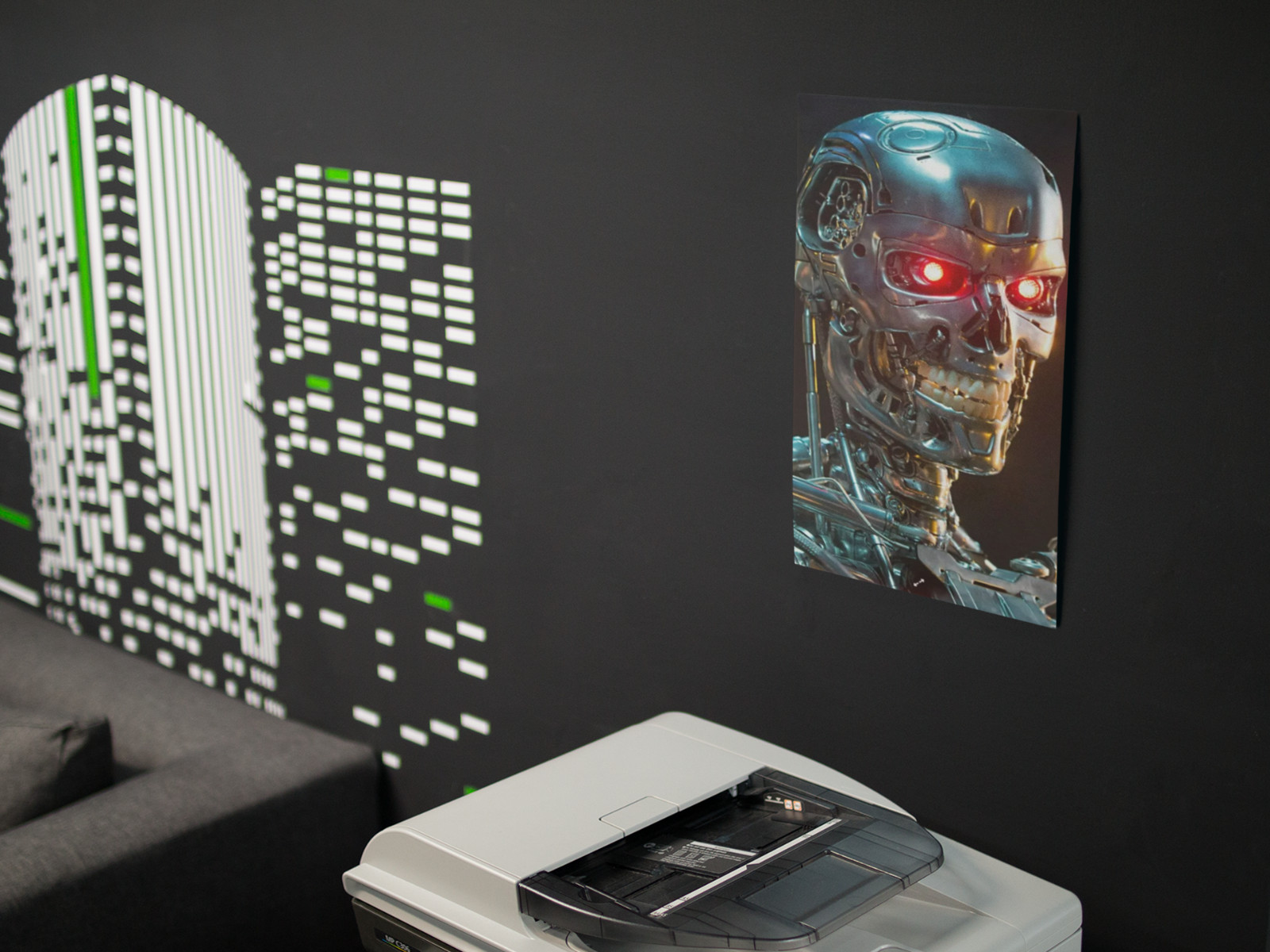 Terminator Wall Vinyl Decal Graphic (Removable Adhesive Backing)