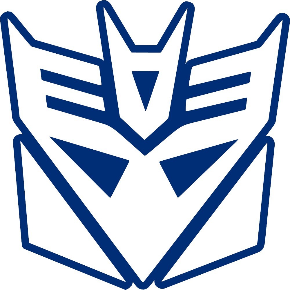 Outlined Transformers Decepticon Decal Vinyl Sticker laptop helmet window wall