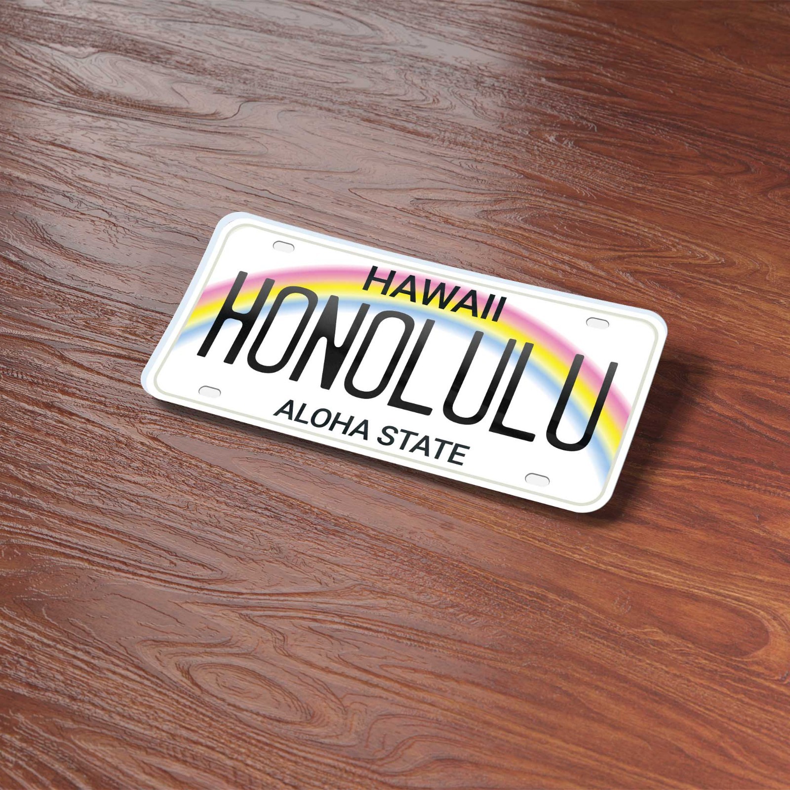 Hawaii License Plate Sticker – Choose Your City or Hawaiian Phrase