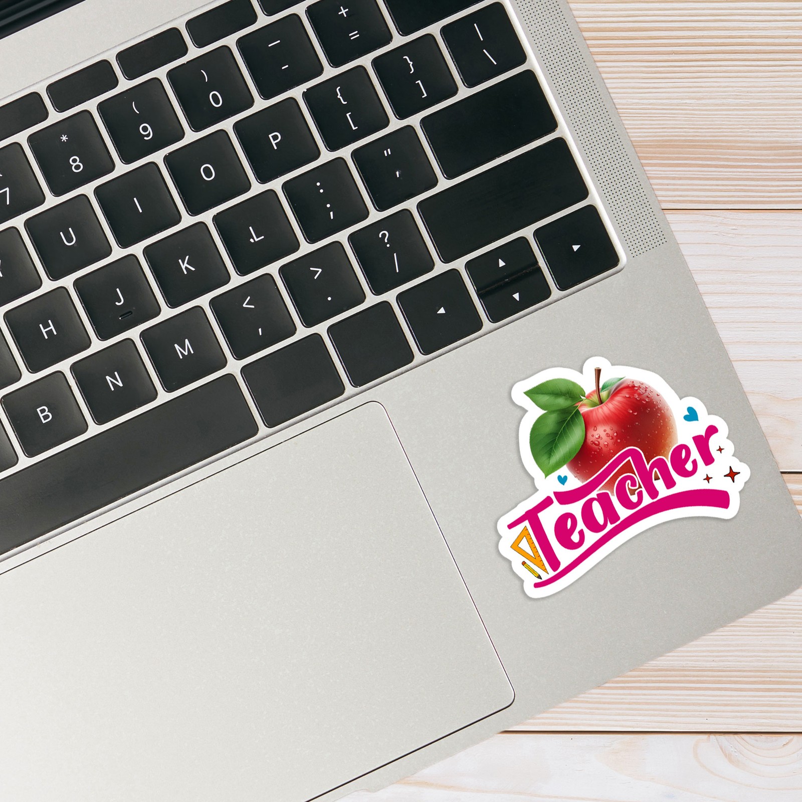 Teacher Apple – Vinyl Decal Sticker – Car Window Laptop – #924