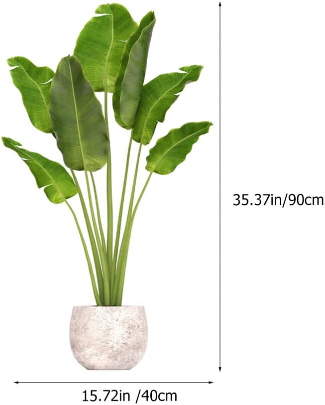 VOSAREA Green Plant Wall Decals 3D Potted Stickers 90X40CM,