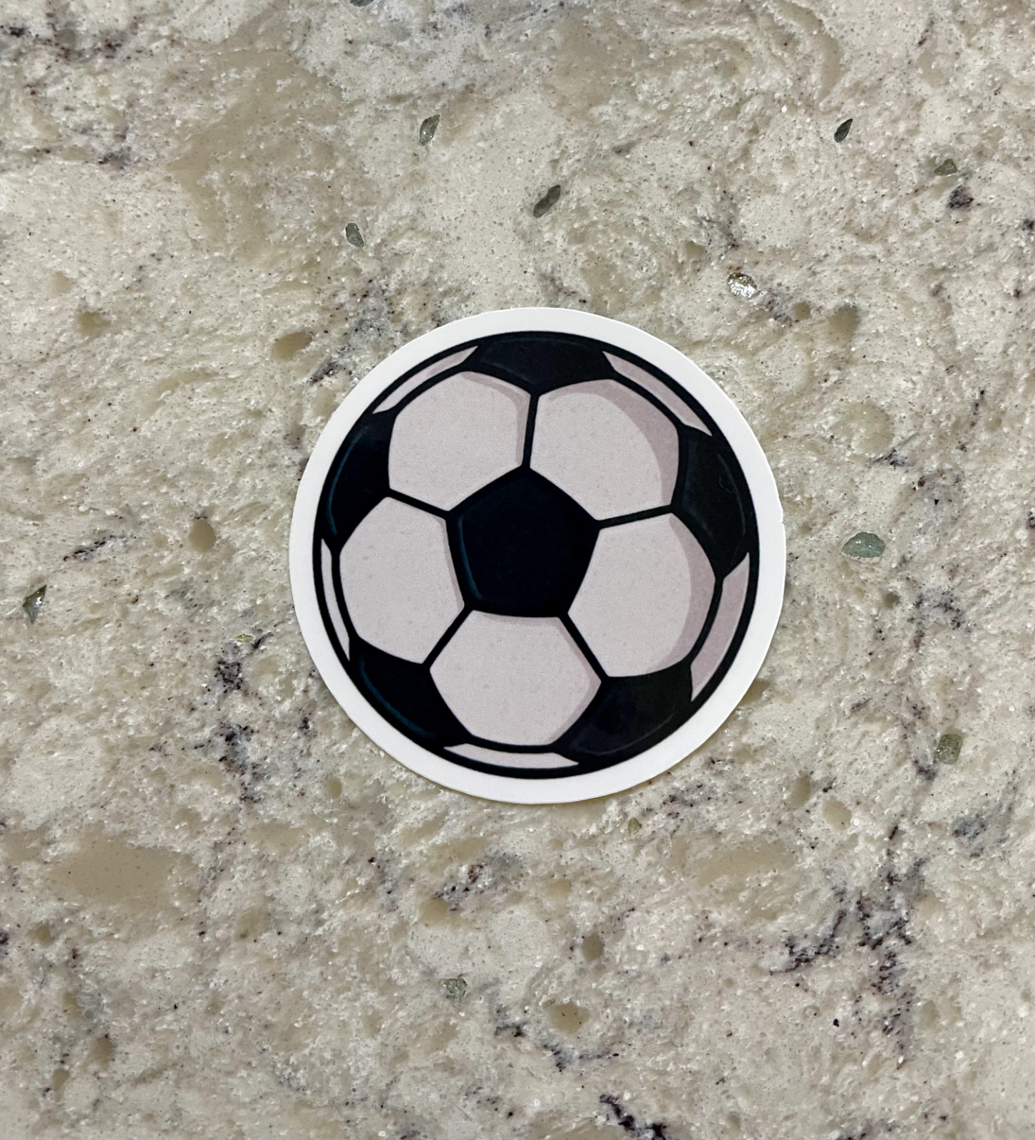 Soccer Ball Sticker l Gloss or Holographic Laminate l Waterproof Decal