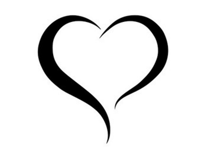 Vinyl Decal Sticker Car Truck Wall Laptop 36 Colors – Fancy Heart Love