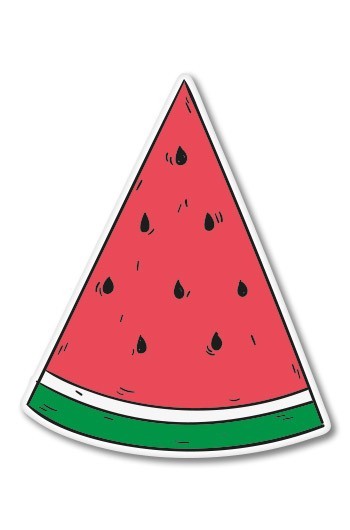 Watermelon Slice Modern Fruit Car Laptop Phone Vinyl Sticker – SELECT SIZE