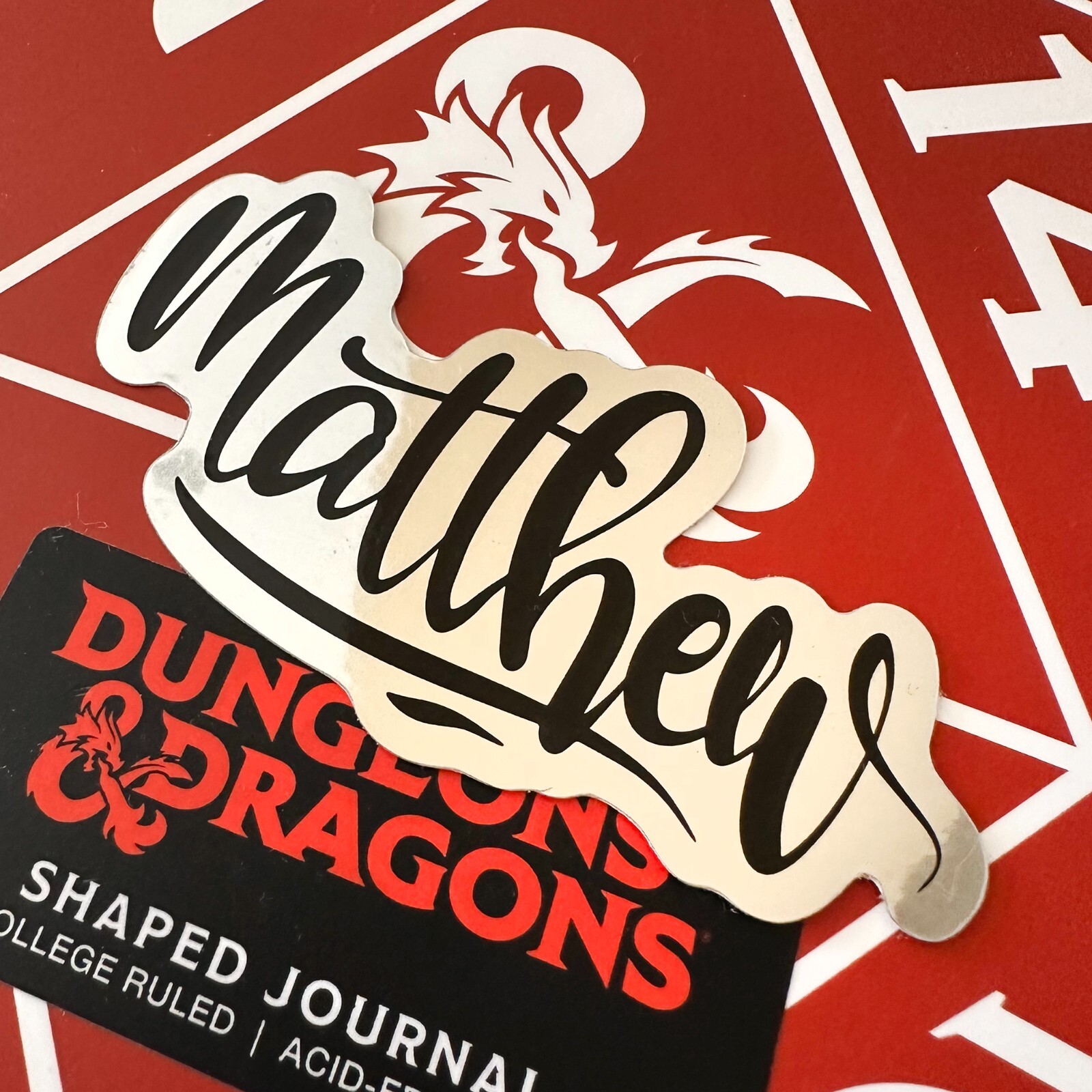 Name Sticker: MATTHEW | 6PC Pack | for school or Office | graffiti | Calligraphy