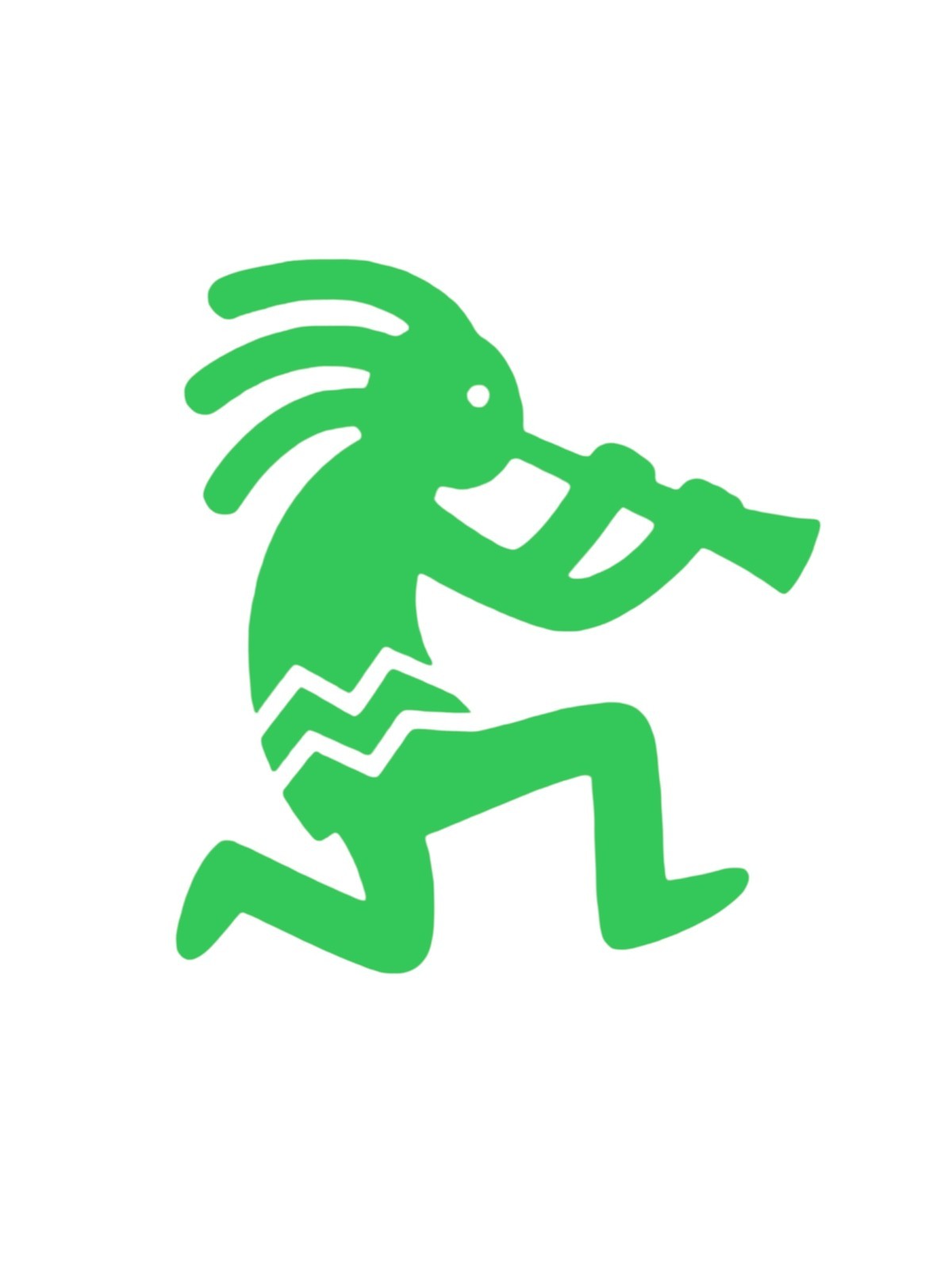 KOKOPELLI TRUMPET #2 Decal for car Windows Laptops Any Smooth Surface