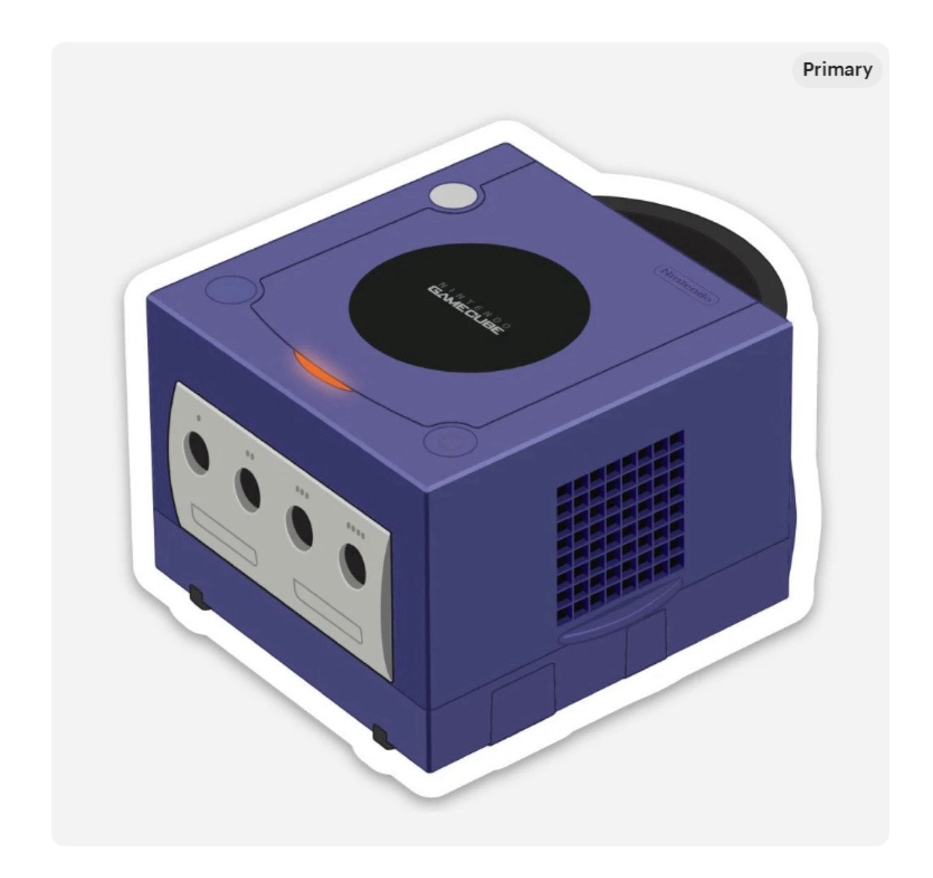 3” GameCube Sticker Nintendo Vinyl Decal Matte Finish Dishwasher Safe