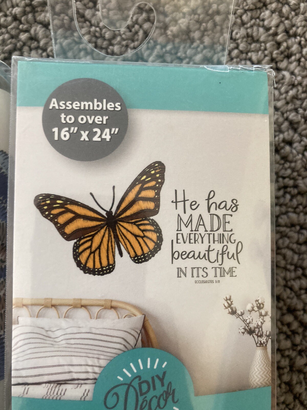 NWT Lot Of 5 The Peel People DIY Wall Home Decor Jesus God Inspire Butterfly