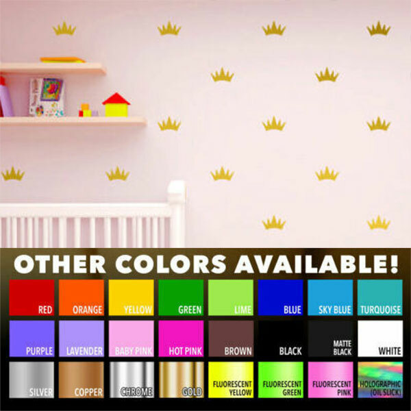 2.5" X 1.5" Small Crown Home Wall Bathroom window Vinyl Decal Sticker Skin Decor