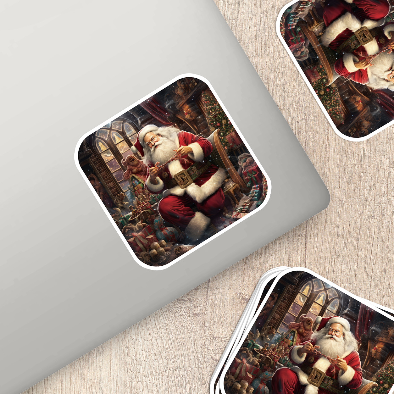 Santa Claus Vinyl Sticker – Bring the Magic of Christmas Anywhere